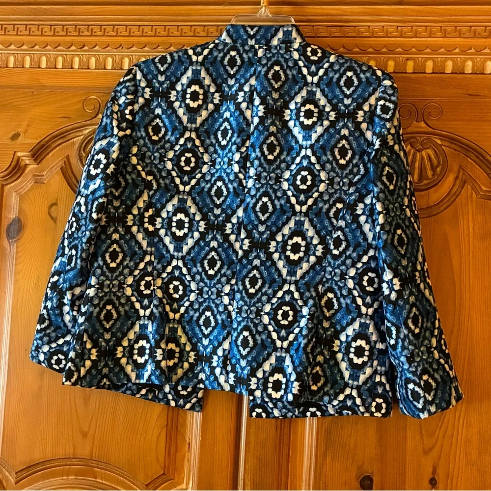 Kasper 8p Jacket blue pattern - Picture 2 of 4